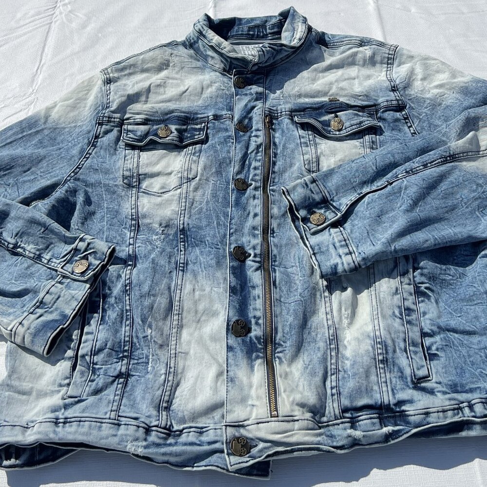 Grind House Denim Jacket Jean Jacket Size 3XL